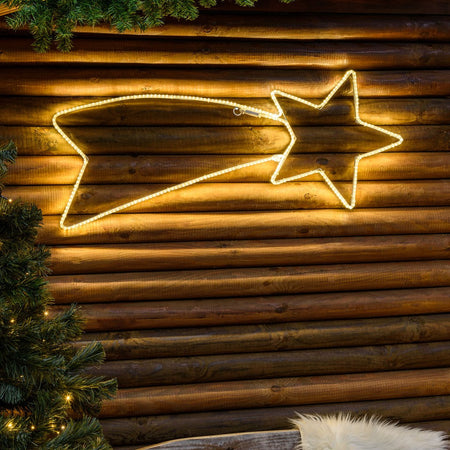 Stella cometa con tubo a led bifacciale effetto Neon per esterno Casa e cucina/Decorazioni per interni/Addobbi e decorazioni per ricorrenze/Decorazioni natalizie/Luci natalizie/Catene luminose per esterni MagiediNatale.it - Altamura, Commerciovirtuoso.it
