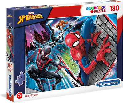 Clementoni Spider Man Supercolor Puzzle 180 pezzi