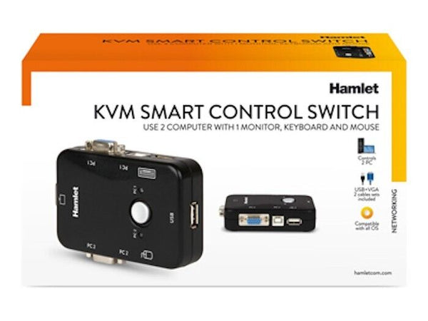 KVM Smart Control Switch di Hamlet Controllare due computer con un unico monitor Elettronica/Informatica/Componenti e pezzi di ricambio/Componenti esterni/KVM switch CL Store - Battipaglia, Commerciovirtuoso.it