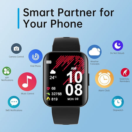 Kuizil Smartwatch Uomo Donna 2023, 1,69'' Schermo Curvo Orologio Fitness Cardiofrequenzimetro  Da Polso, Contapassi Conta Calorie, Orologio Sportivo Cronometri  Impermeabile Ip68, Smart Watch Per Android Ios - commercioVirtuoso.it