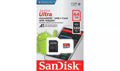 Sandisk Ultra 64 Gb Microsdxc Memory Card + Sd Adapter With A1 App Performance Elettronica/Cellulari e accessori/Accessori/Schede microSD CL Store - Battipaglia, Commerciovirtuoso.it