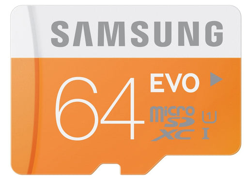 Memoria MicroSD 64GB Samsung MB-MP64D/EU Scheda Micro SD HC EVO Scheda Micro  SD HC EVO, UHS-1, Classe 10, 64GB, Bianco/Arancio - commercioVirtuoso.it