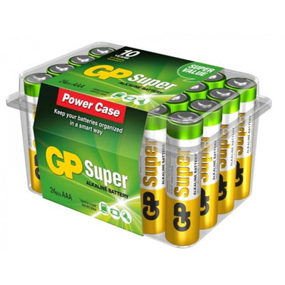 GP Batteries Confezione 24 Batterie Super Alcaline MiniStilo AAA 24A/LR03