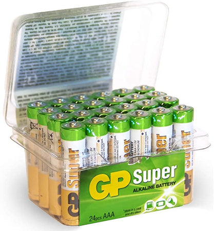 GP Batteries Confezione 24 Batterie Super Alcaline MiniStilo AAA 24A/LR03 Elettronica/Pile e caricabatterie/Pile monouso Scontolo.net - Potenza, Commerciovirtuoso.it