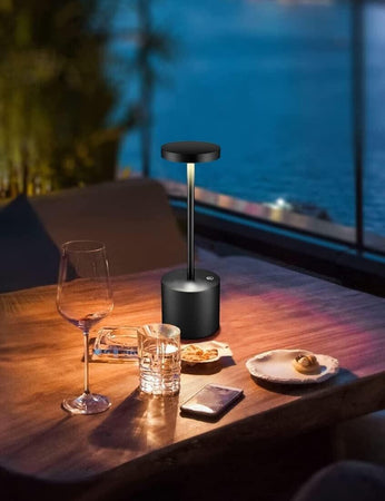 2 pcs Lampada da tavolo, piccole lampade da esterno a LED portatili, lampade