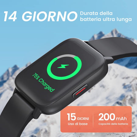 Orologio Fitness Uomo Donna,1.7" HD Touchscreen Smart Watch Chiamate  Impermeabile Fitness Tracker con Cardiofrequenzimetro Notifiche Messaggi  Whatsapp Sonno Contapassi - commercioVirtuoso.it