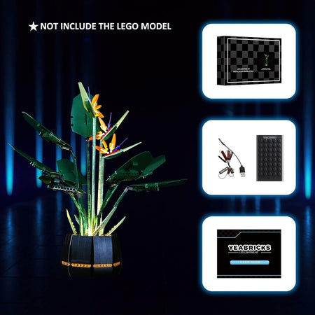 YEABRICKS Kit Luci a LED per Lego 10289 Creator Bird of Paradise Modello