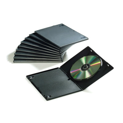Custodia Slim per DVD - nero - Fellowes - scatola 10 pezzi Elettronica/Informatica/Accessori/Custodie supporti vergini Eurocartuccia - Pavullo, Commerciovirtuoso.it