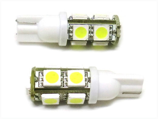 24V Lampada Led T10 W5W 9 Smd Bianco Luci Posizione Camion Carall