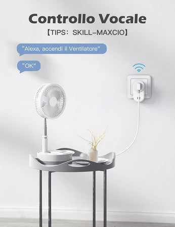 Maxcio Presa Intelligente WiFi, 4 pz Presa Compatibile con Alexa e Google Home Fai da te/Materiale elettrico/Prese elettriche ed accessori/Spine intelligenti e telecomandate CL Store - Battipaglia, Commerciovirtuoso.it