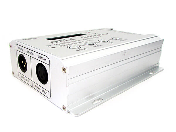 Centralina DMX-512 Decoder 4 Canali + Controller RGB Per Luci Led 32A 12V 24V Con Display LCD Ledlux