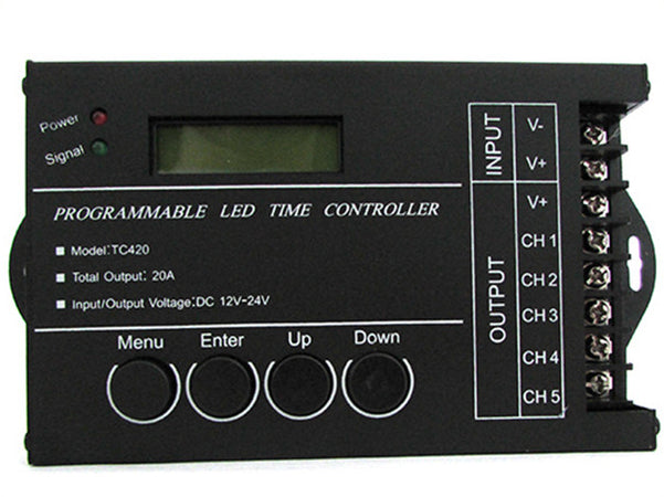 Centralina Led Timer Alba Tramonto Programmabile Time Led Controller Per Acquari Canarini Serre TC420 Ledlux