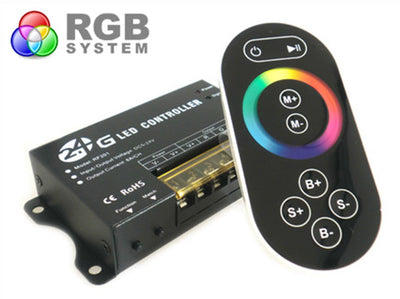 Centralina RGB 2,4G Full Color Controller RF Wireless 12V 24V 24A Per Bobina Led RF201 Ledlux