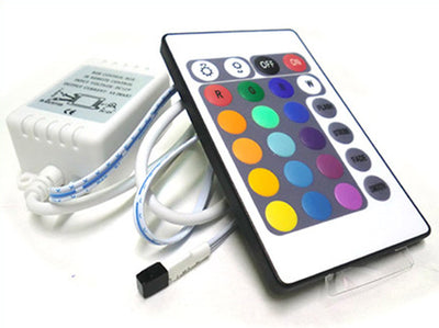 Centralina RGB Kit Controller Telecomando IR Infrarossi Per Striscia LED RGB 12V 3X2A IR240