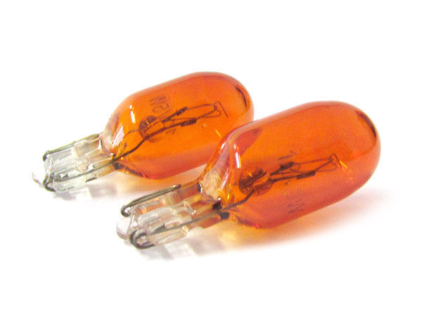 10 Pezzi Lampada Alogena T10 WY5W 12V 5W Amber Arancione Zoccolo Vetro W2,1x9,5d Carall