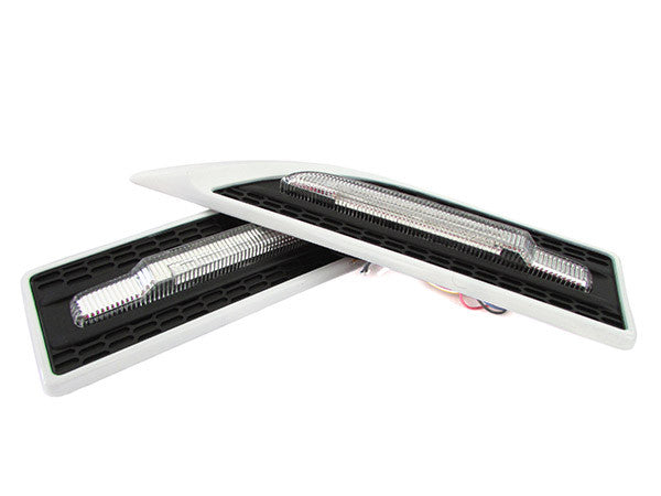 Kit Freccia Laterale a Led Side Marker Universale Multi Funzionali Bianco Perla Carall