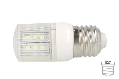 Lampada LED E27 4W 220V 27 SMD 5050 Bianco Freddo Basso Consumo Ledlux