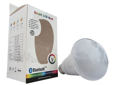 Lampada Led E27 RGB RGBW 7,5W Dimmerabile Via Bluetooth Domotica Smart Per Android iOS Iphone Ledlux
