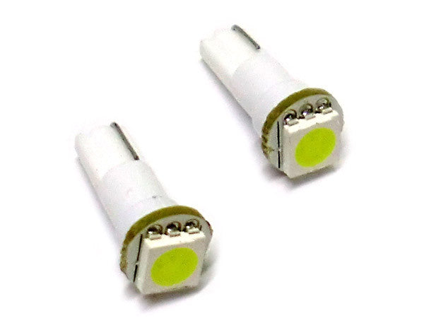 Lampada Led T5 W1,2W 1 Smd Bianco Luci Cruscotto 12V Carall