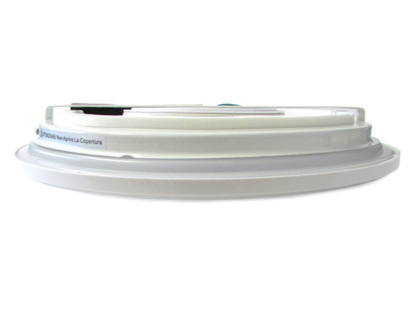 Plafoniera A Led Slim Da Soffitto 20W 220V Bianco Caldo Rotondo Diametro 350mm Ultrapiatta Ledlux