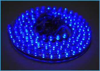 Striscia Led 120cm 120 LED F5 Impermeabile Blue Blu 12V Ledlux