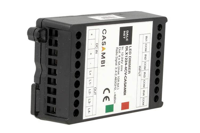 Dalcnet DLX1224-4CV-CASAMBI Led Dimmer Bluetooth APP Casambi 4 Canali RGB RGBW Fai da te/Materiale elettrico/Interruttori e dimmer/Dimmer Scontolo.net - Potenza, Commerciovirtuoso.it