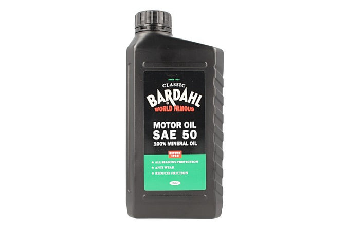 BARDAHL Classic Motor Oil SAE 50 100% Minerale Per Lubrificante Motori Benzina Da 1900 A 1950 1 LT