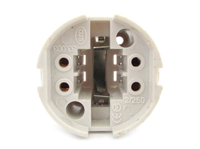2 PZ Portalampade Adattatori Lampada Attacco G24 4 Pin Per Fare Test Resistenza e Durata