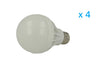 4 PZ Lampade Led E27 Bianco Caldo Diametro 63mm Altezza 100mm Illuminazione/Lampadine/Lampadine a LED Scontolo.net - Potenza, Commerciovirtuoso.it
