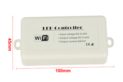 WiFi Mini Centralina Led Dimmer CCT RGB Controller Domotica Con iOS Android 12V 24V 5AX3