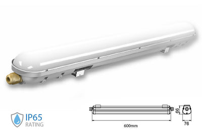 Plafoniera Led 60cm 18W 220V Bianco Neutro 4000K IP65 Tri Proof Led Lamp Light SKU-6198 V-Tac