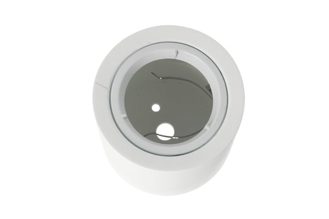 Portafaretto Da Soffitto Rotondo In Gesso Verniciabile Per Lampade GU10 Con Anello In Alluminio Bianco SKU-3667 V-Tac
