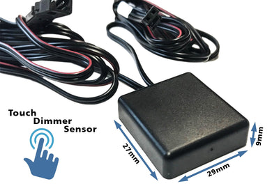 Interruttore Led Dimmer Touch Con Memoria Per Specchio Da Bagno 12V 24V 4A Con Indicatore Led Blu