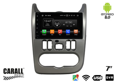Autoradio Android 8,0 Dacia Sandero GPS DVD USB SD WI-FI Bluetooth Navigatore Carall