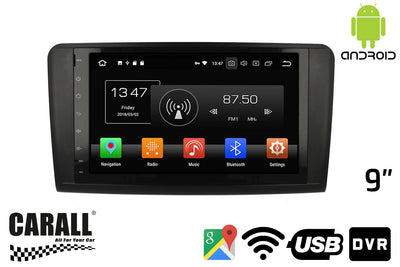 Autoradio Android 8,0 Mercede Benz ML GPS DVD USB SD WI-FI Bluetooth Navigatore Carall