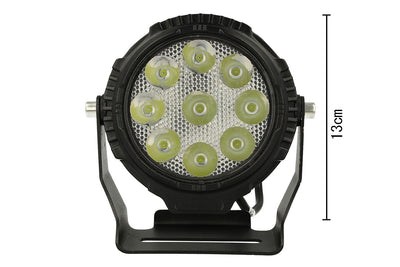 Faro Led Fanale Rotondo Spot 45W Beam 12V 24V 36V 48V 60V 9X5W Cree XTE Nuovo Design Carall