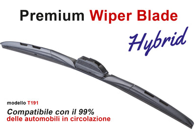 Spazzola Tergicristallo Ibrida CARALL T191 Hybrid 19 Pollici 475mm Universale Con 16 Attacchi Opzionale