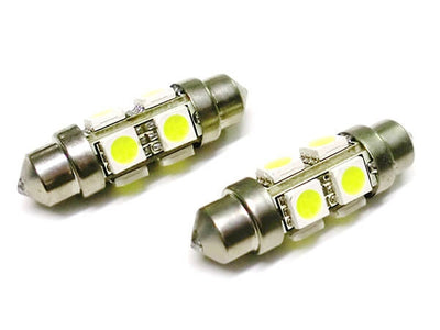 Lampada Led T11 C5W C10W 44mm 8 Smd 5050 Siluro 360 Gradi 12V 1W Per Insegna Taxi Carall