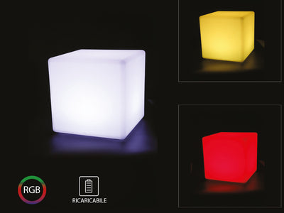 Cubo Luminoso Cube Light Con Lampada Luce Led RGBW Ricaricabile Telecomando Incluso IP54 40X40X40cm SKU-40241 Illuminazione/Illuminazione per interni/Illuminazione speciale/Mood Lights Scontolo.net - Potenza, Commerciovirtuoso.it