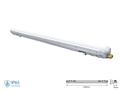 Plafoniera Led 120cm 36W 220V Bianco Neutro IP65 Tri Proof Led Lamp Light SKU-6200 V-Tac