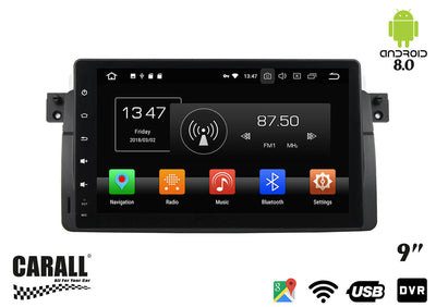 Autoradio Android 8,0 BMW E46 GPS DVD USB SD WI-FI Bluetooth Navigatore