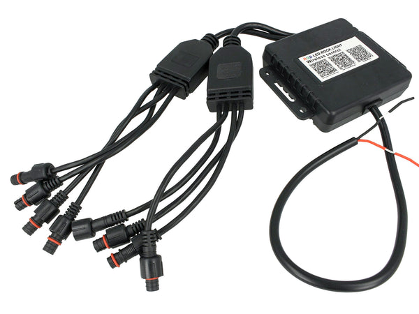 Kit Mini RGB Rock Light Bluetooth APP Sensore Musica Con 8 Luci Led 12V 24V IP68 Sottoscocca Per Jeep Off Road SUV Barca Carall