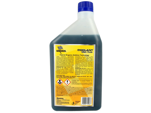 BARDAHL Coolant HOA Tech Liquido Refrigerante Anticongelante Blu Verde Pronto all Uso Inibitore di tipo ibrido HOAT 1 LT