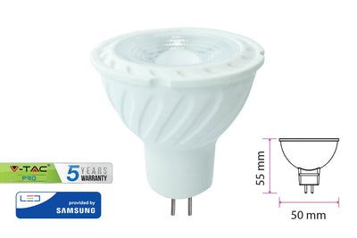 Lampada Led MR16 6,5W 12V 110 Gradi Bianco Freddo 6400K Con Chip Samsung SKU-206 Illuminazione/Lampadine/Lampadine a LED Scontolo.net - Potenza, Commerciovirtuoso.it