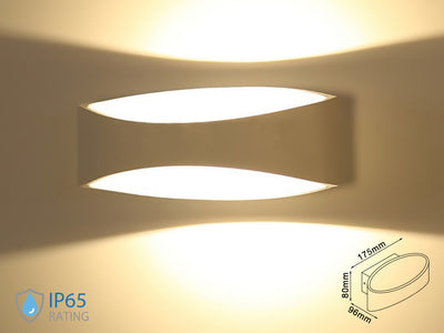 Applique Lampada LED da Muro Arrotondata 5W 3000K Carcassa Bianca IP20 Illuminazione Indiretta SKU-8208 Illuminazione/Illuminazione per interni/Illuminazioni per pareti/Applique Scontolo.net - Potenza, Commerciovirtuoso.it