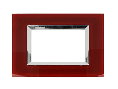 SANDASDON Placca Plexi 3M Rosso Pompeiano Plexiglass Compatibile Con Bticino Living