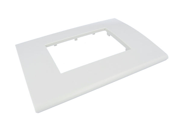 SANDASDON Placca Confort 3M Bianco Compatibile Con Vimar Arke