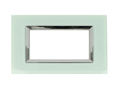 SANDASDON Placca Plexi 4M Verde Biancastro Plexiglass Compatibile Con Bticino Living