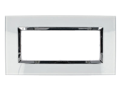 SANDASDON Placca Plexi 7M Bianco Plexiglass Compatibile Con Bticino Living