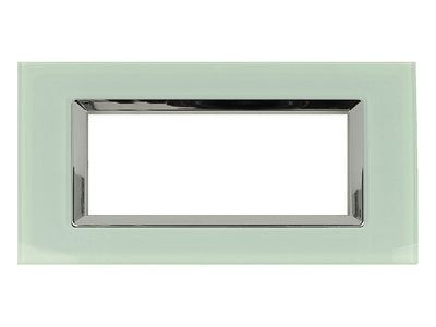 SANDASDON Placca Plexi 7M Verde Biancastro Plexiglass Compatibile Con Bticino Living